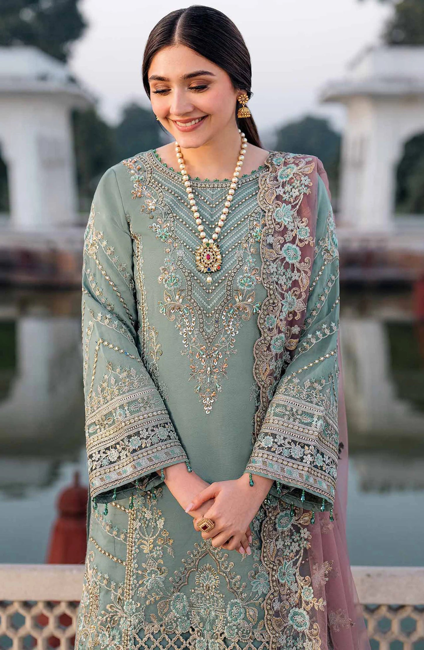 Raya Embroidered Georgette Suit Set