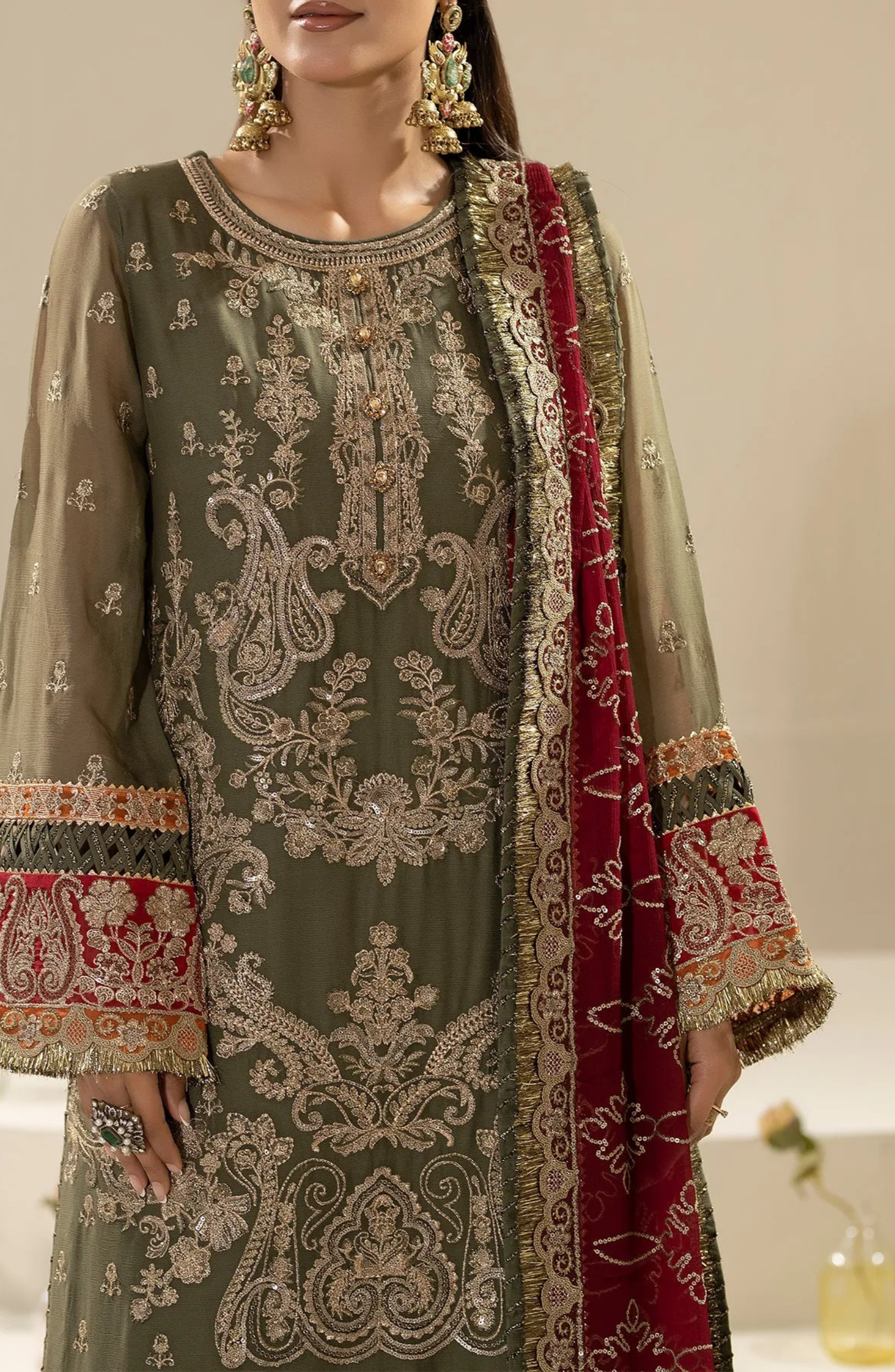 Sahar Embroidered Georgette Suit Set
