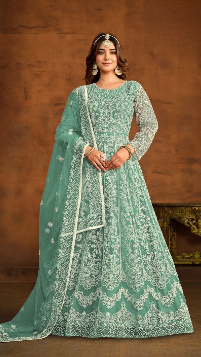 Navreet Anarkali Suit - Green