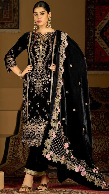Mahira Embroidered Suit Set