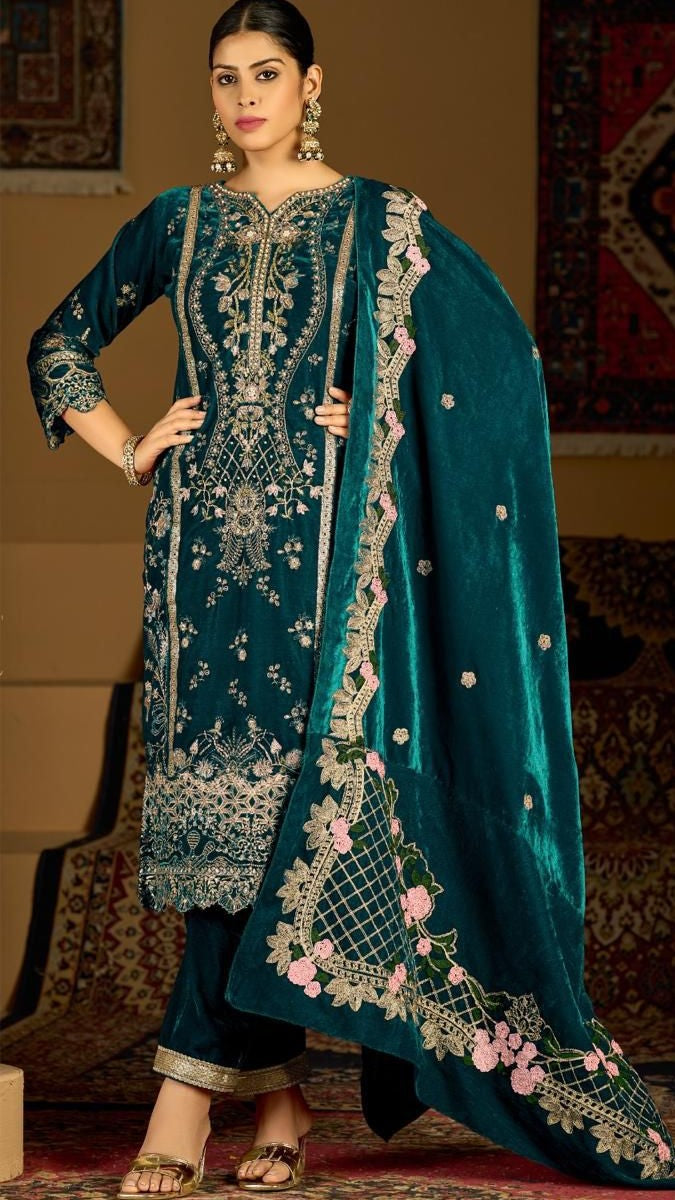 Mahira Embroidered Suit Set