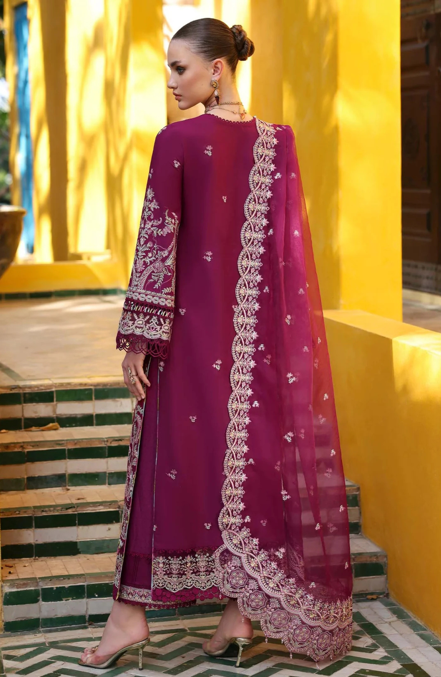 Zeenat Embroidered Georgette Suit Set