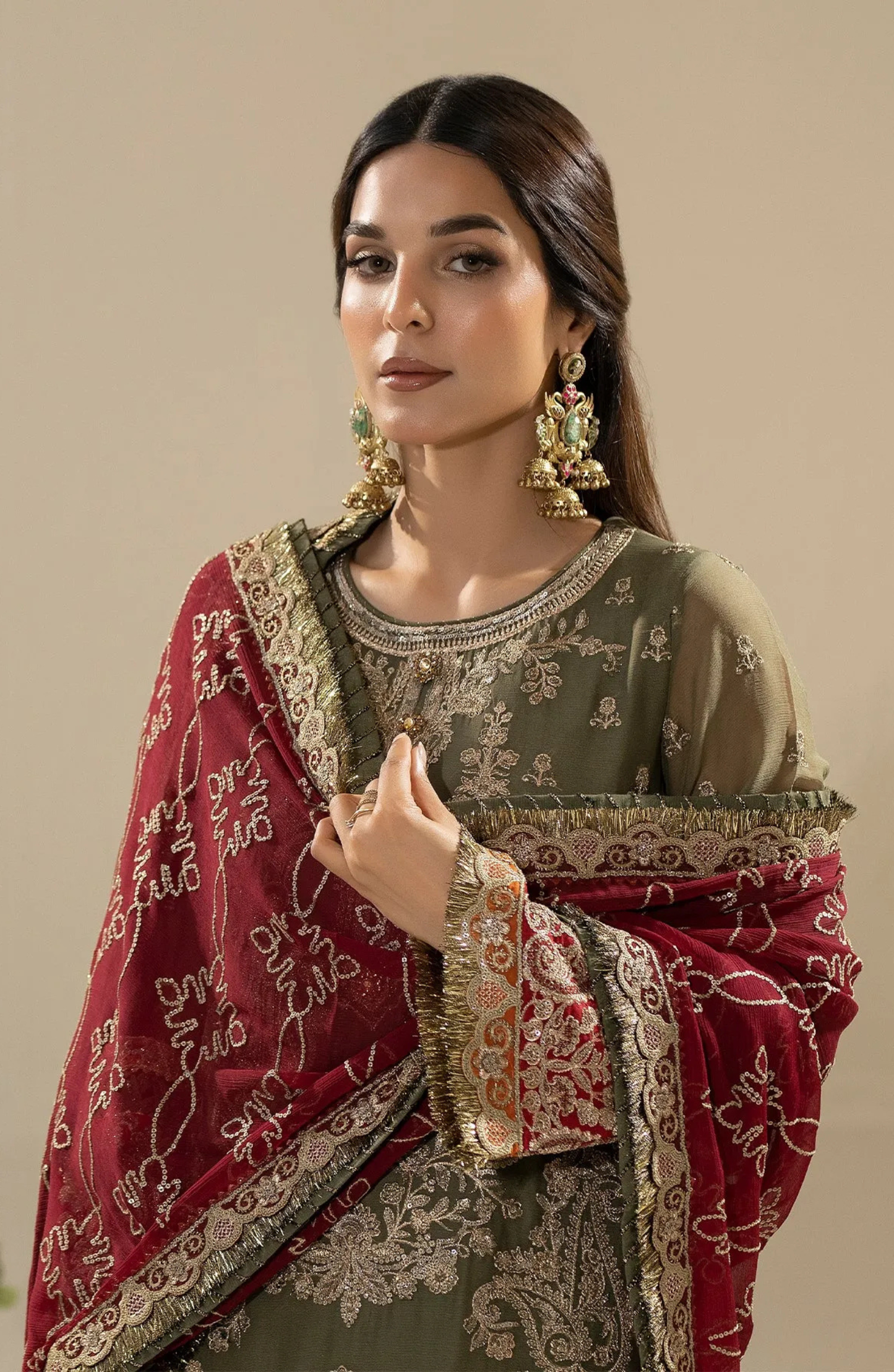 Sahar Embroidered Georgette Suit Set