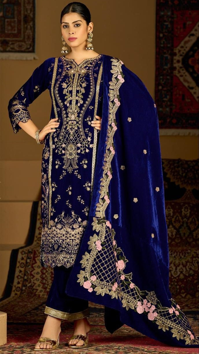 Mahira Embroidered Suit Set
