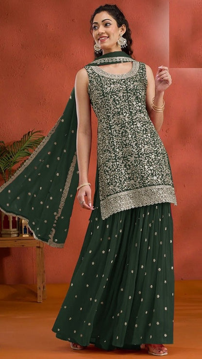 Arwa Embroidered Sharara Set