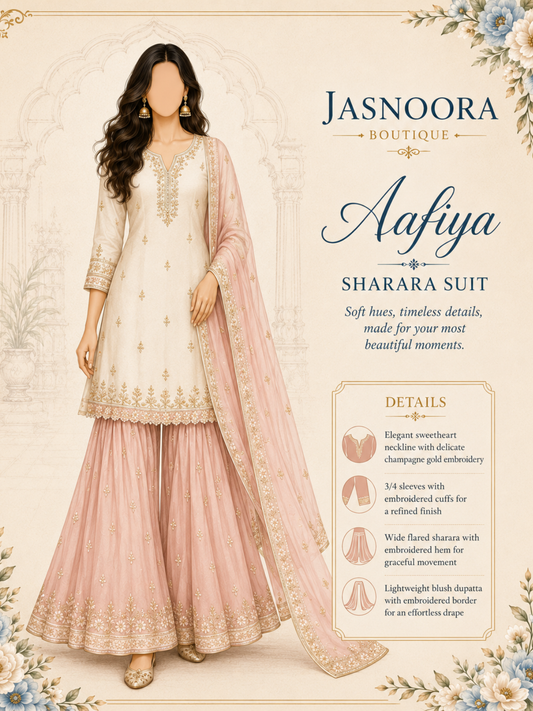 Aafiya Sharara Suit — Made For You