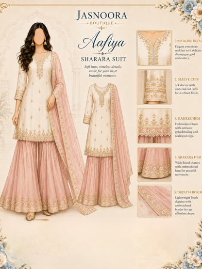 Aafiya Sharara Suit — Made For You