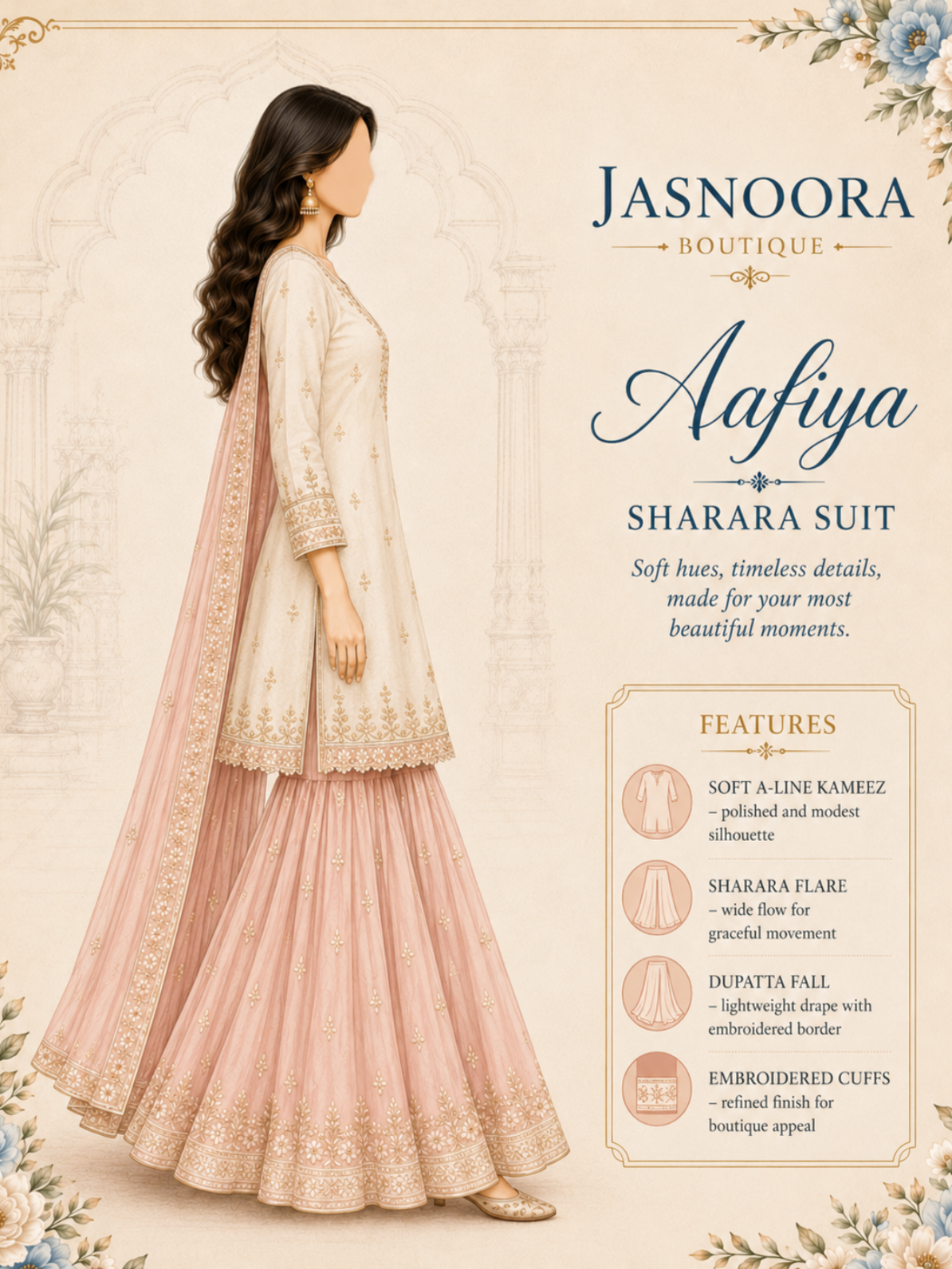 Aafiya Sharara Suit — Made For You