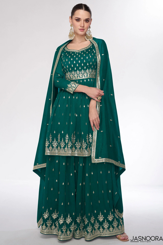 Aaradhna Silk Sharara Suit