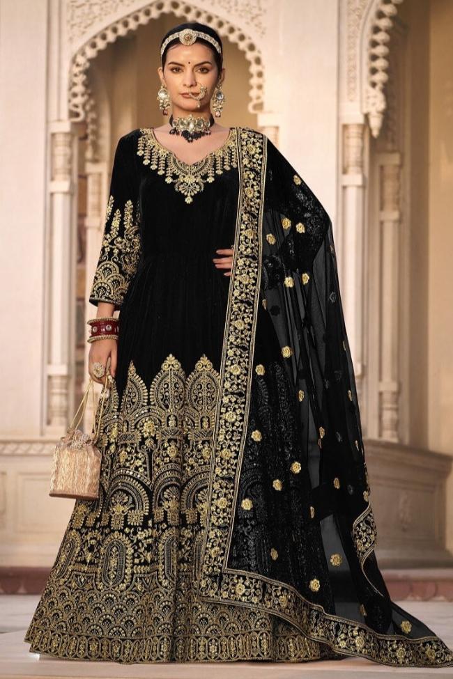 Aashna Anarkali Suit - Black