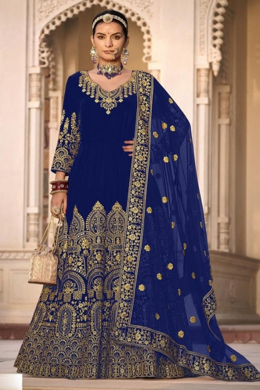 Aashna Anarkali Suit - Blue