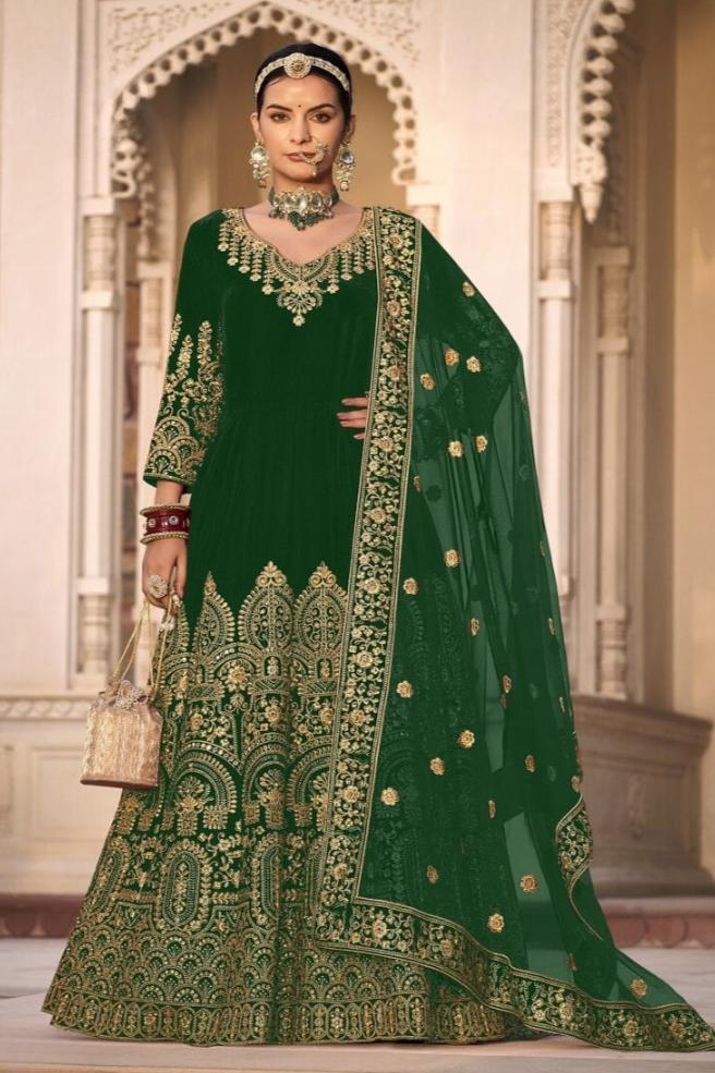 Aashna Anarkali Suit - Green