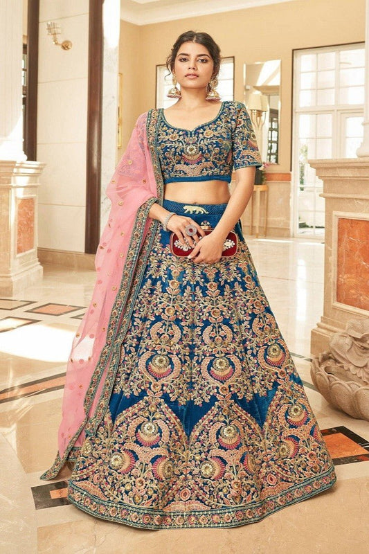 Akrisha Velvet Bridal Lehenga