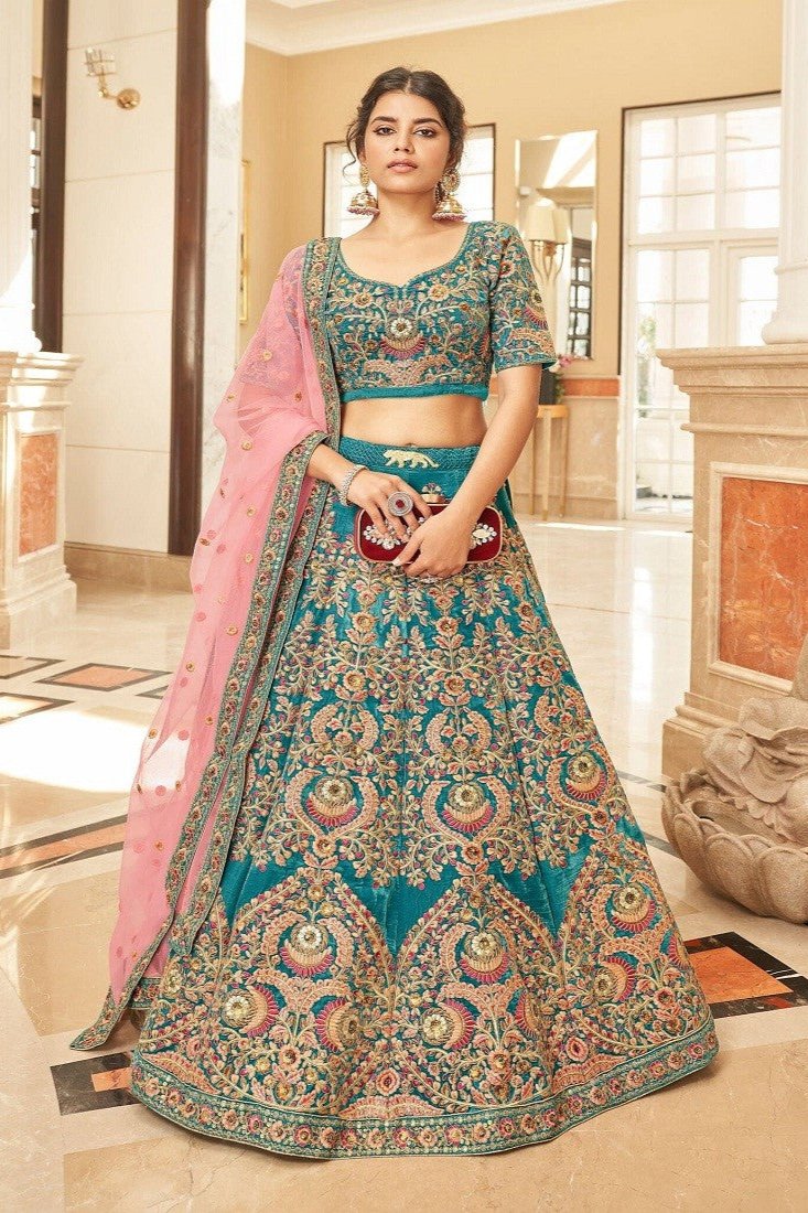 Akrisha Velvet Bridal Lehenga