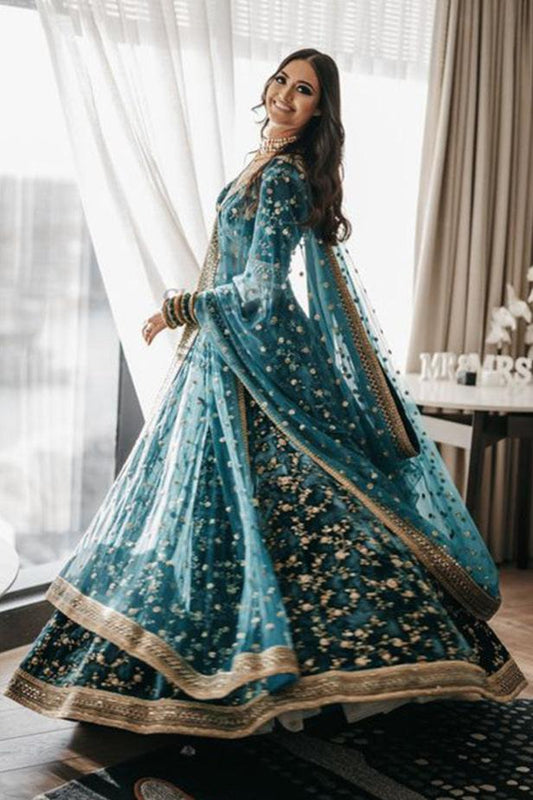 Amoli Velvet Designer Lehenga Choli