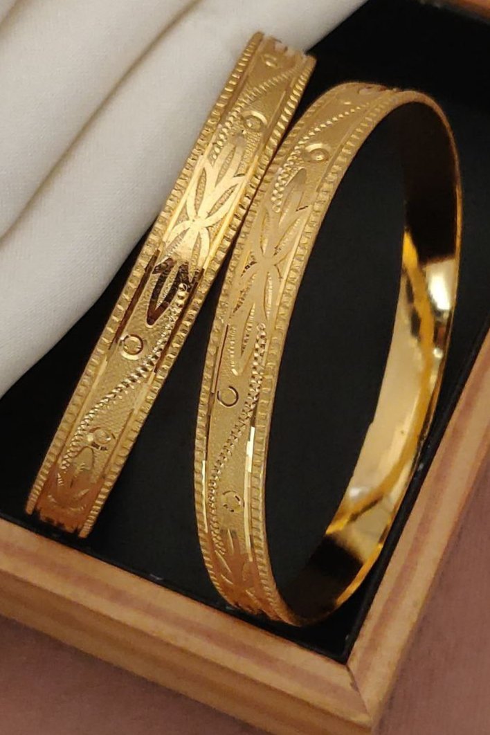 Anaya Micro Gold Patla Bangle