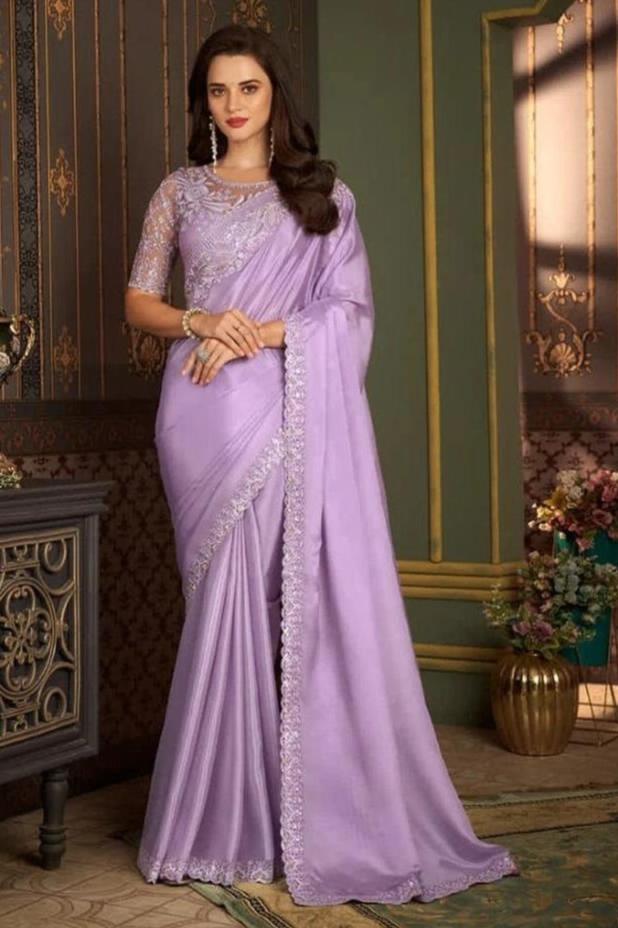 Anika Silk Designer Saree - Purple