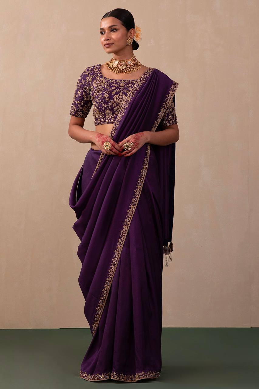 Ashvini Saree - Purple