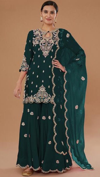 Zunaira Embroidered Sharara Set