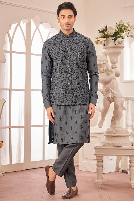 Darvesh Kurta Pajama With Jacket