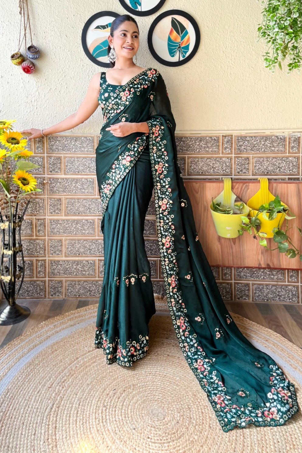 Divyanka Saree - Green