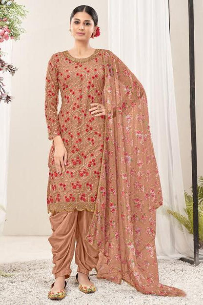 Diya Patiala Suit - Peach