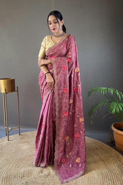 Elina Saree - Pink