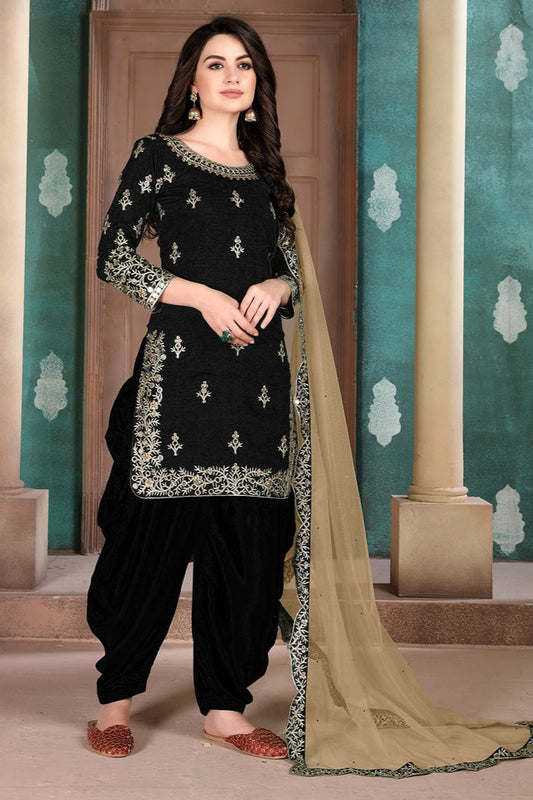 Gurleen Patiala Suit - Black