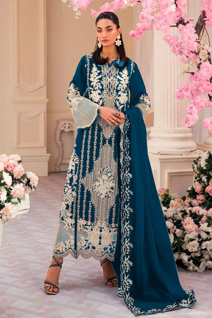 Hira Pakistani Suit - Blue