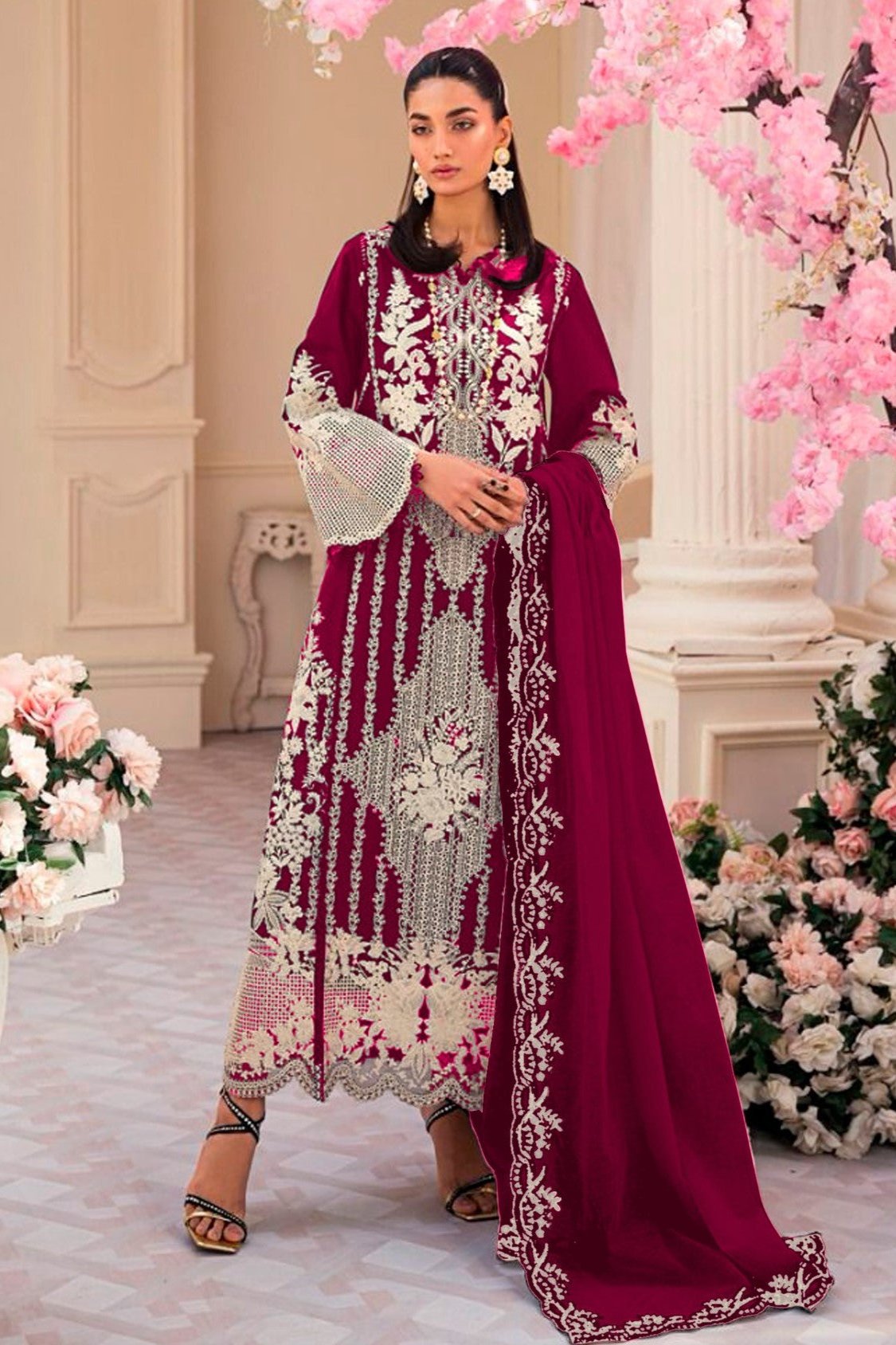 Hira Pakistani Suit - Red