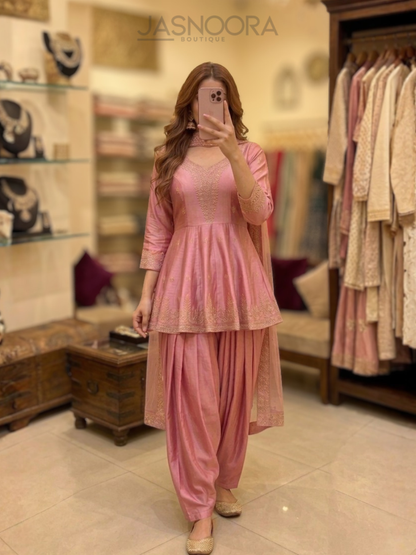 Gulnaar Peplum Patiala Suit — Made For You