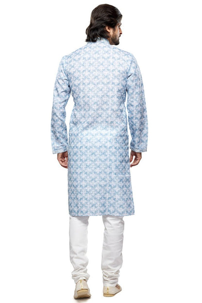 Ishaan & Aarav Father-Son Kurta Pajama Set - Blue