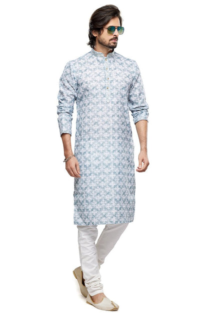 Ishaan & Aarav Father-Son Kurta Pajama Set - Navy