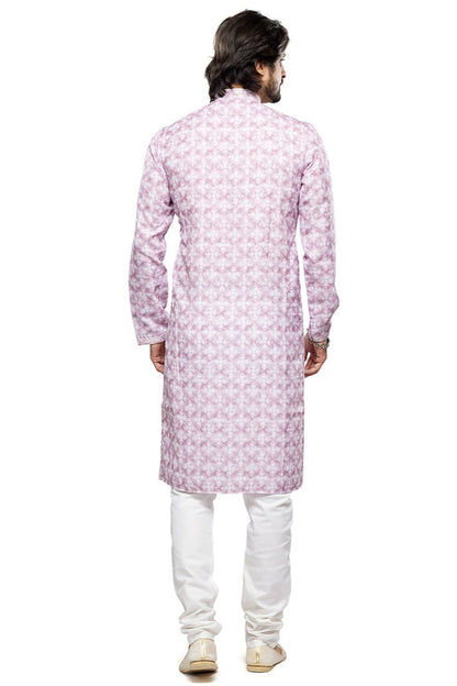 Ishaan & Aarav Father-Son Kurta Pajama Set - Purple