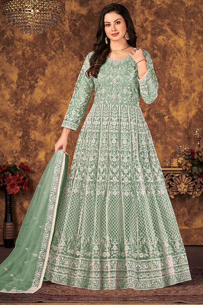 Ishana Anarkali Suit - Green