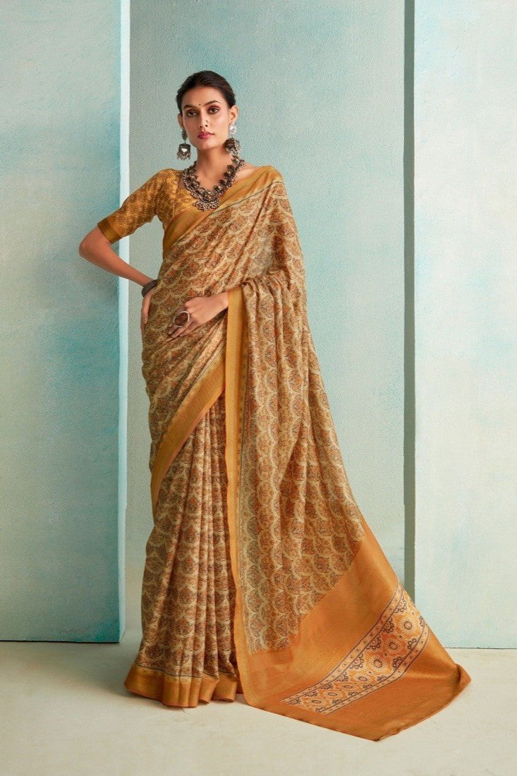 Ishira Saree - Mustard