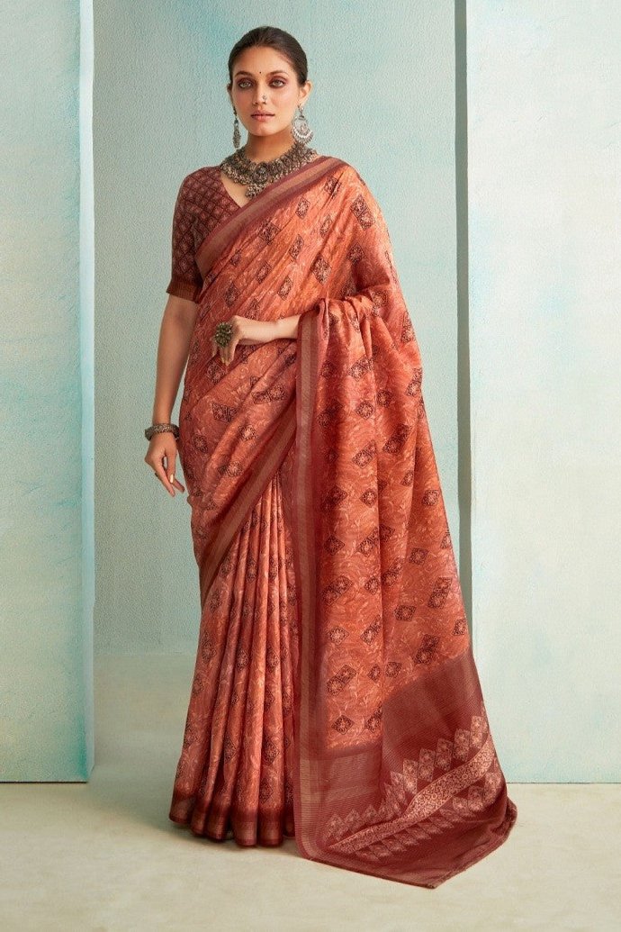 Ishira Saree - Orange