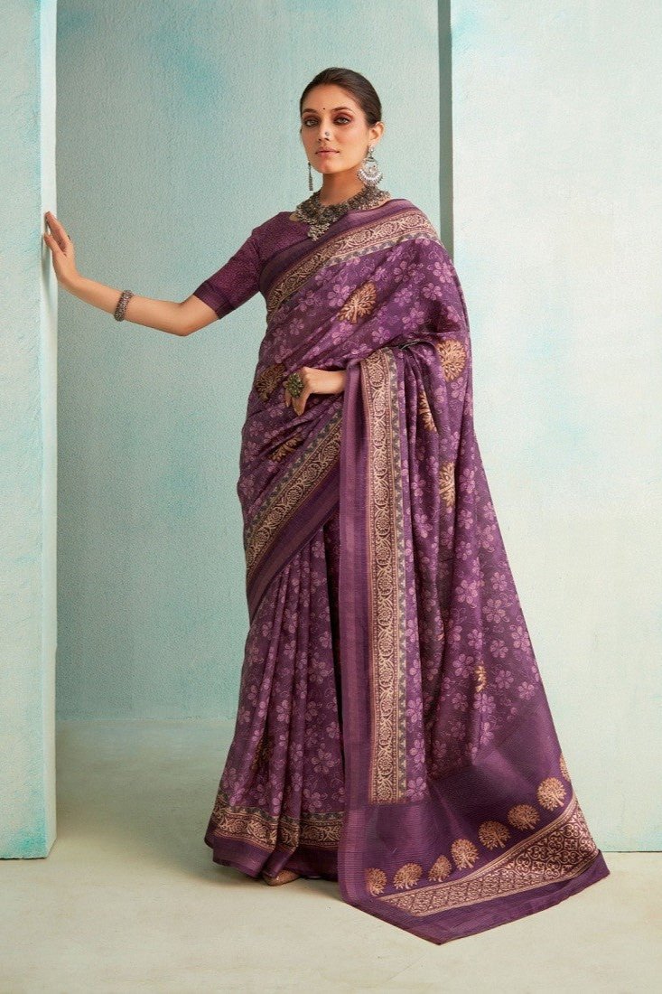 Ishira Saree - Purple