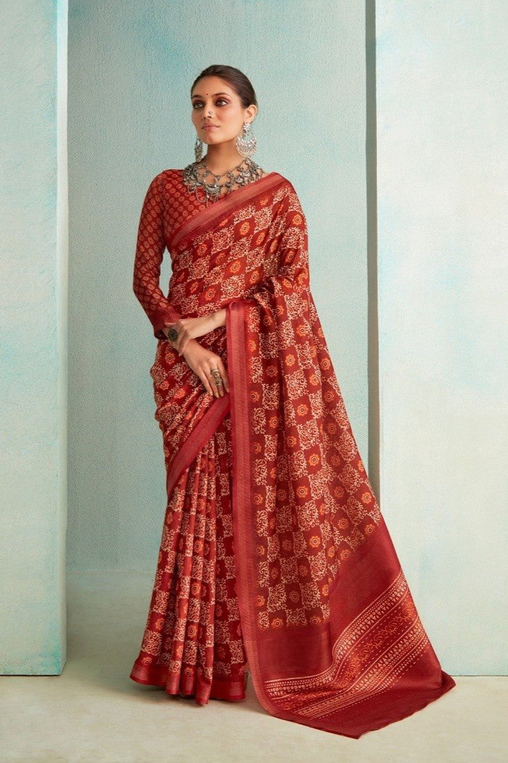 Ishira Saree - Red