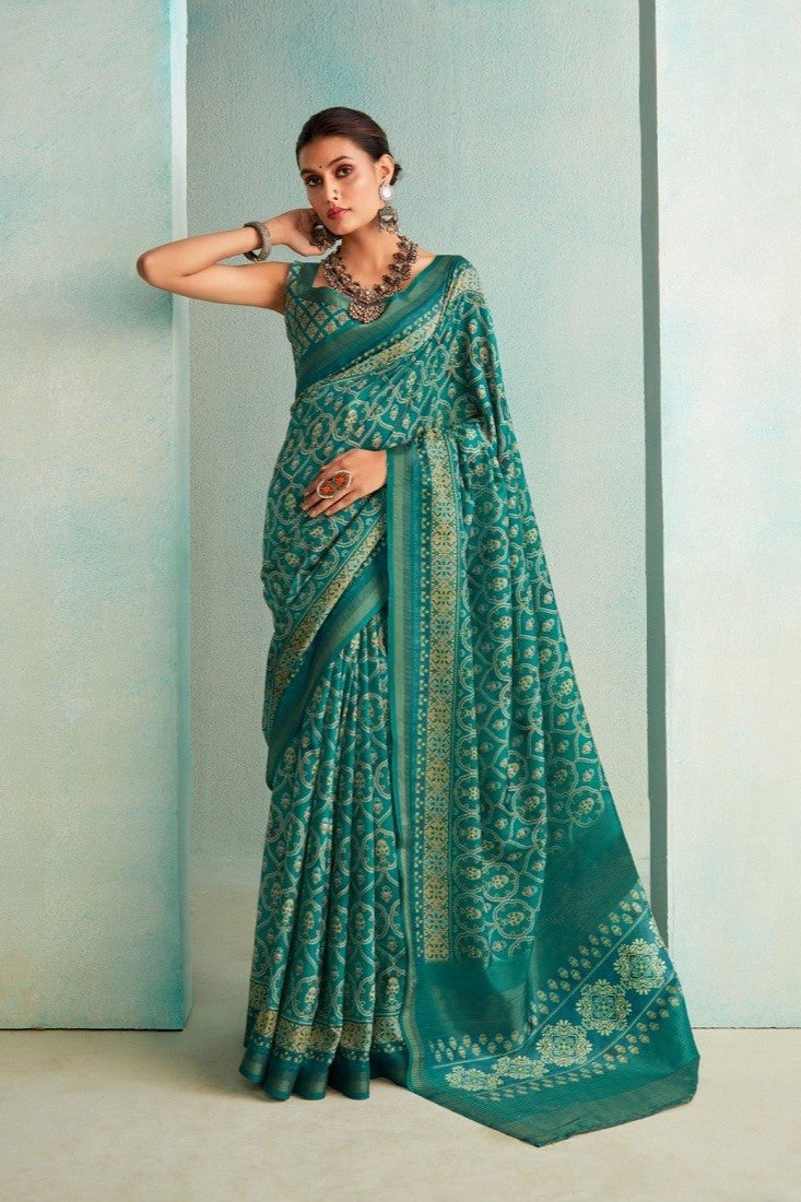 Ishira Saree - Teal