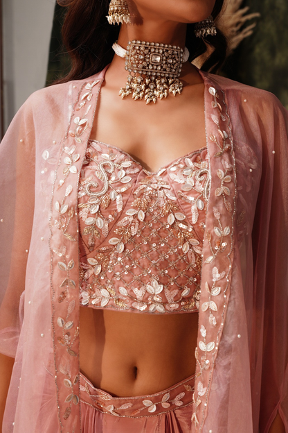 Ishvika Indo Western Lehenga