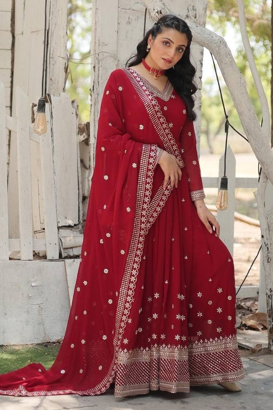 Jivika Gown with Dupatta