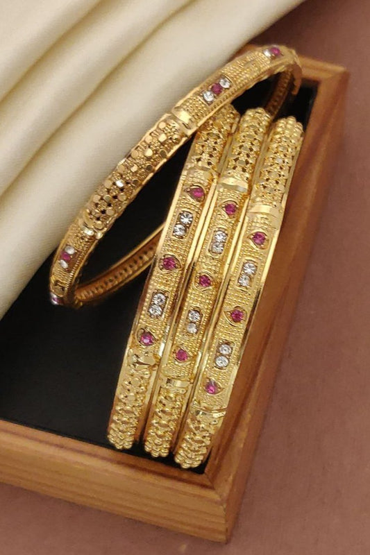 Kanishka Micro Gold Plated Bangle