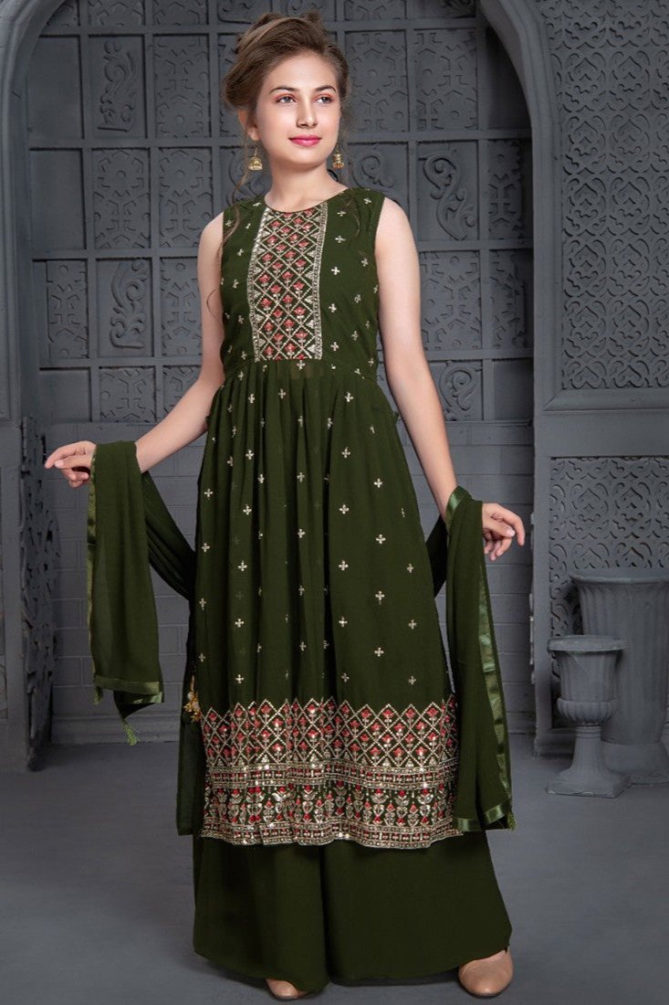 Kavya Embroidered Girls Gown