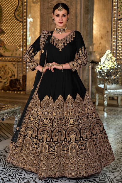 Kavya Anarkali Suit - Black