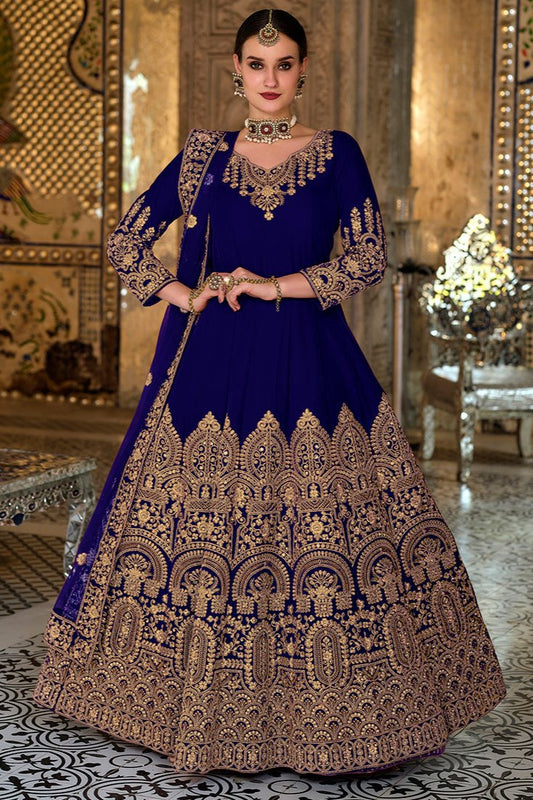 Kavya Anarkali Suit - Blue