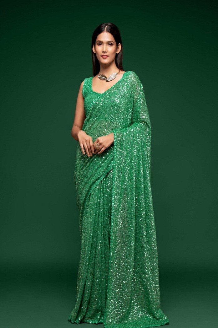 Keyara Designer Saree - Green