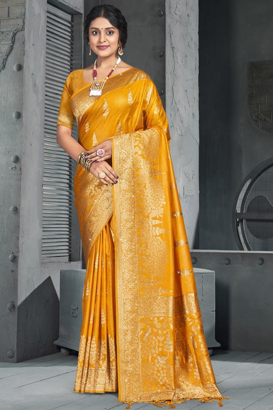 Kimaya Saree - Mustard