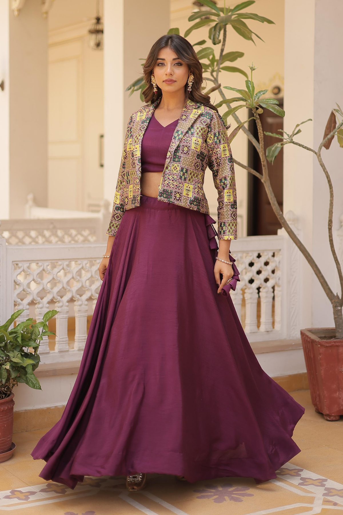 Kiyona Indo Western Lehenga