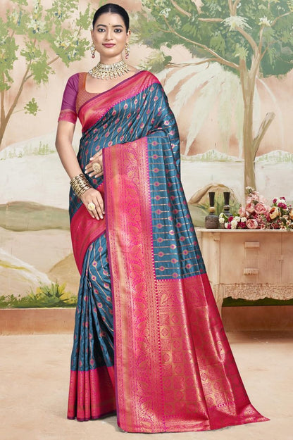 Krisha Saree - Blue